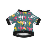 Camel pattern All Over Print Pet Dog Round Neck Fuzzy Shirt