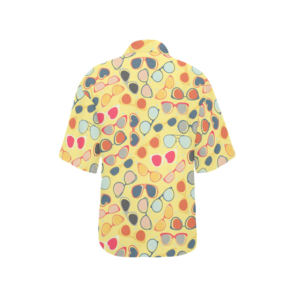 Sun Glasses Pattern Print Design 05 Women's All Over Print Hawaiian Shirt