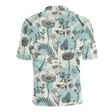 Dragonfly Butterfly Plants insect flower vintage s Men's All Over Print Polo Shirt