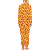 Potato Chips Pattern Print Design 05 Women's All Over Print Pajama Set