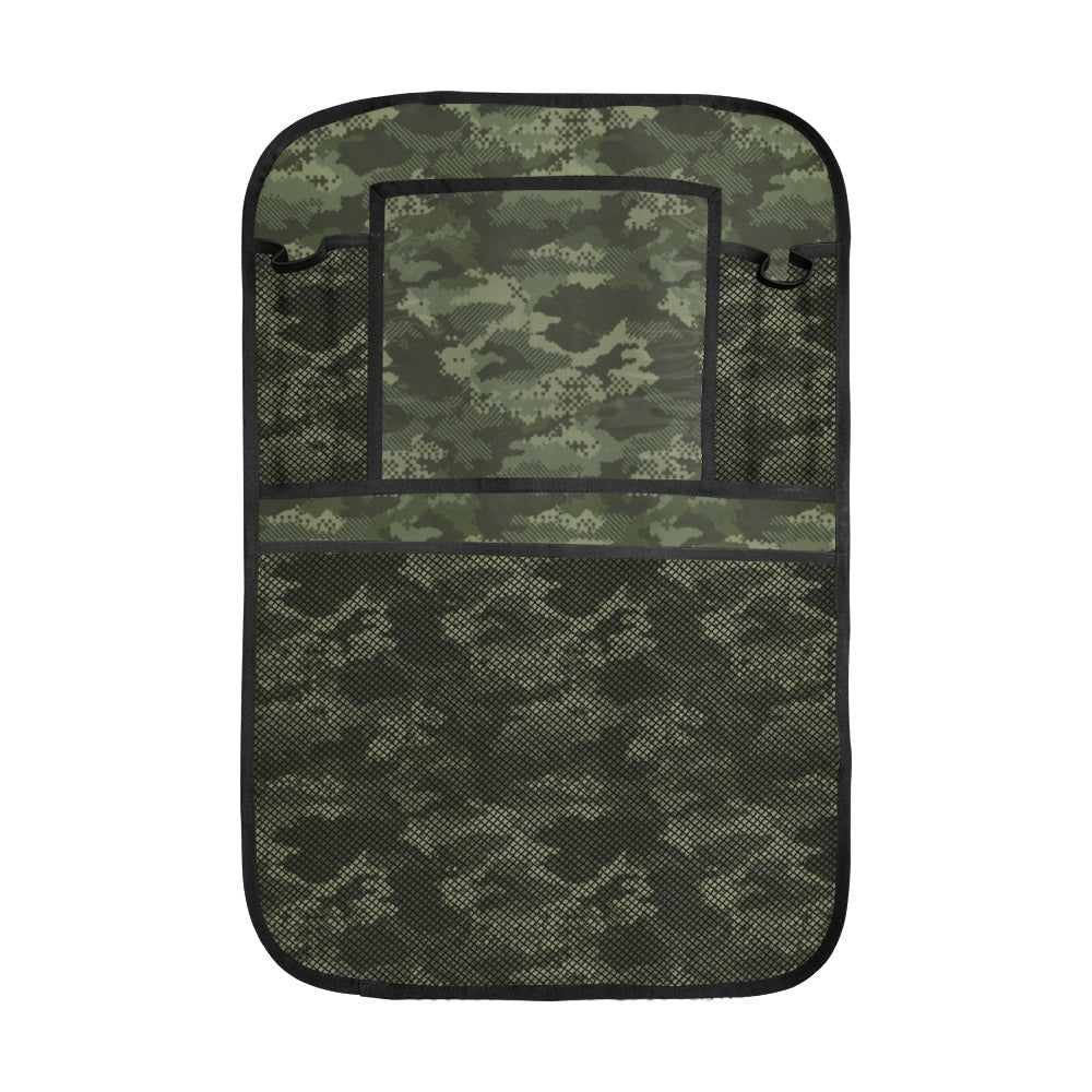 Digital Green camouflage pattern Car Seat Back Organizer