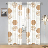 Gold Texture mushroom pattern Gauze Curtain