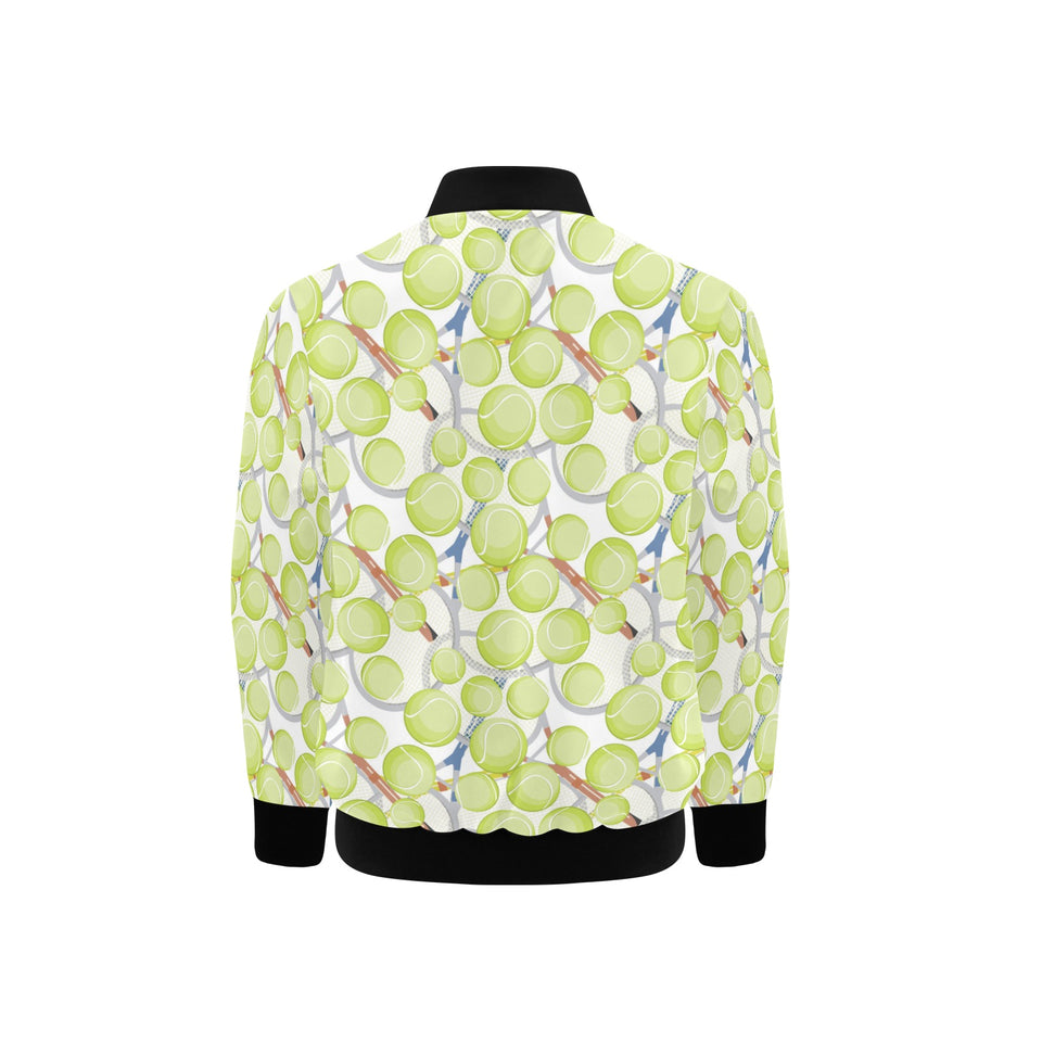 Tennis Pattern Print Design 01 Kids' Boys' Girls' Bomber Jacket