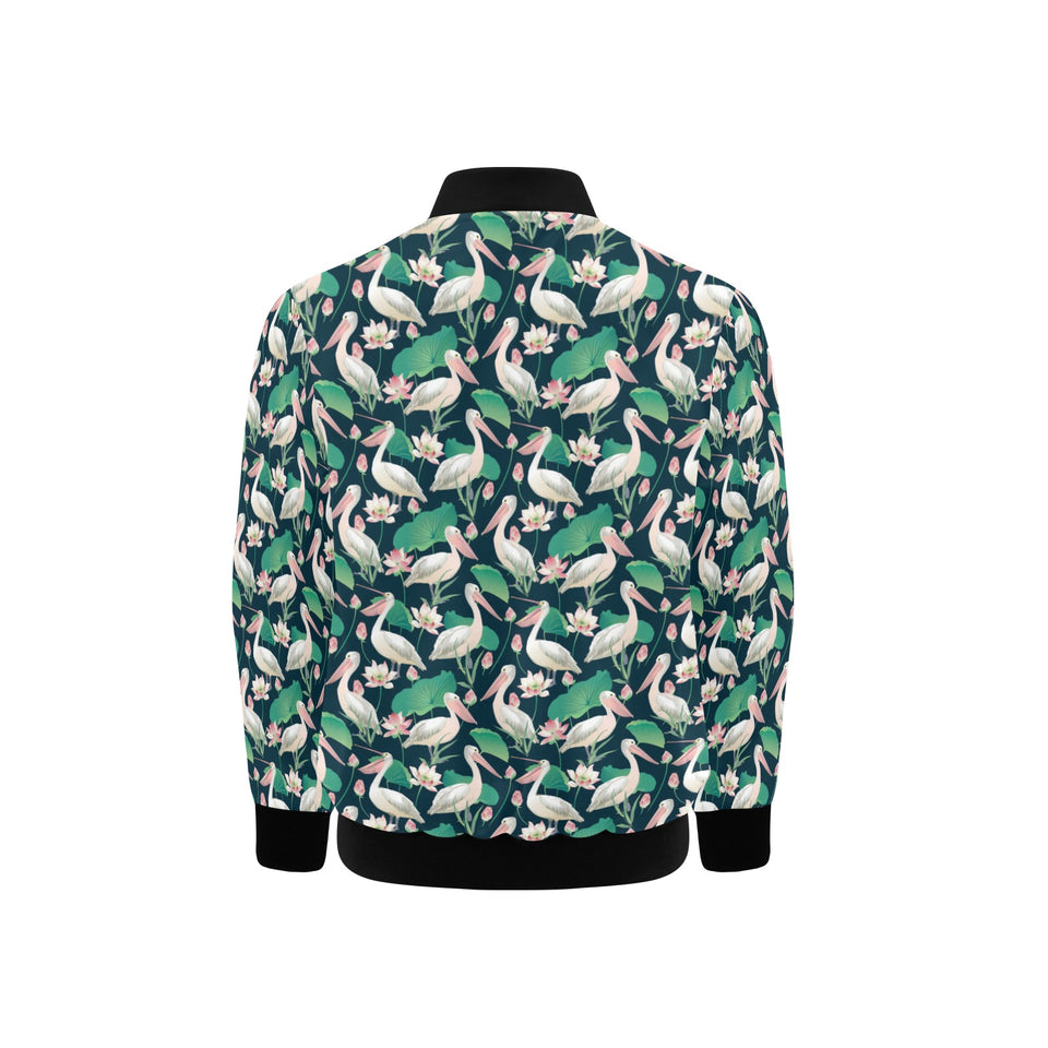Pelican Pattern Print Design 03 Kids' Boys' Girls' Bomber Jacket
