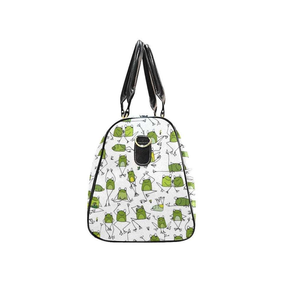 Sketch funny frog pattern Travel Bag