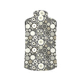 Gear Pattern Print Design 02 Men's Padded Vest