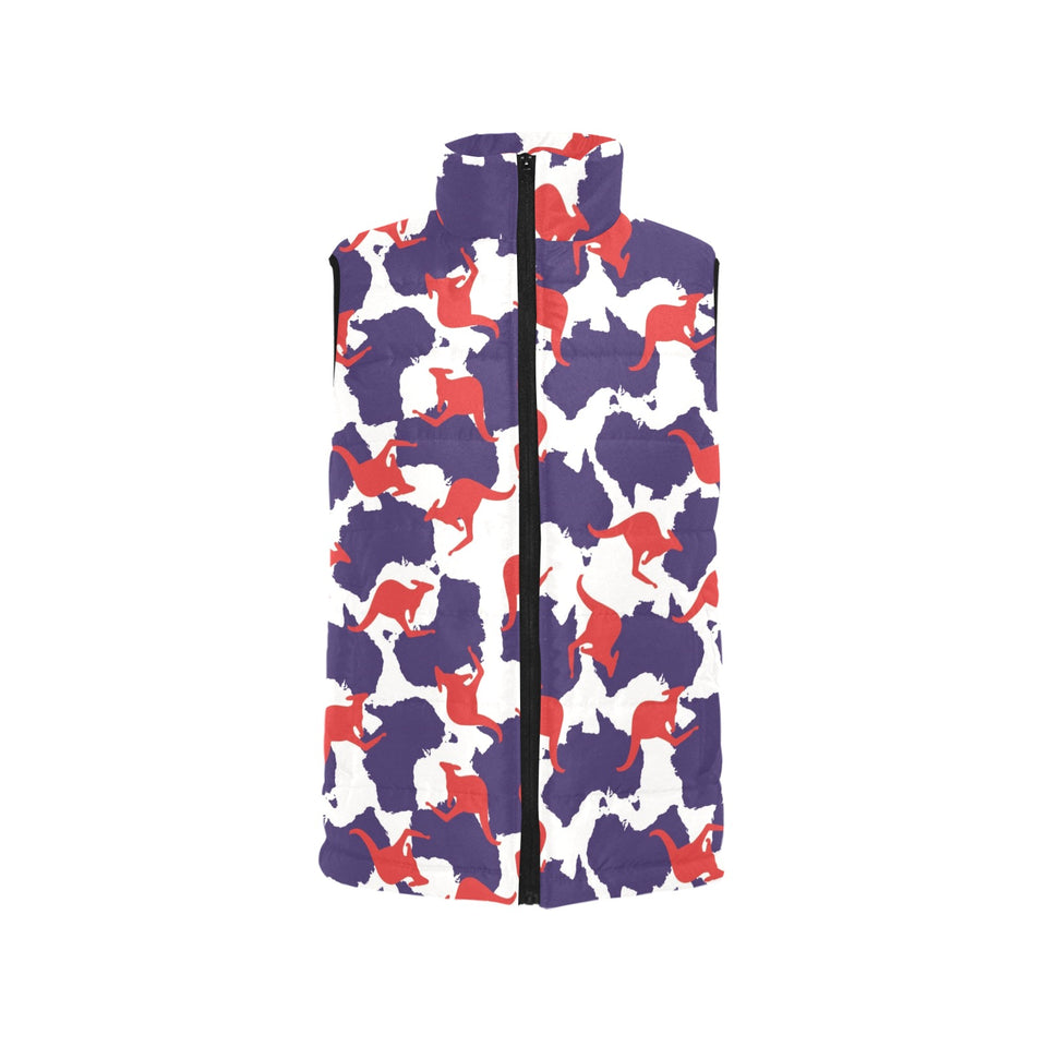 Kangaroo Australian pattern Men's Padded Vest