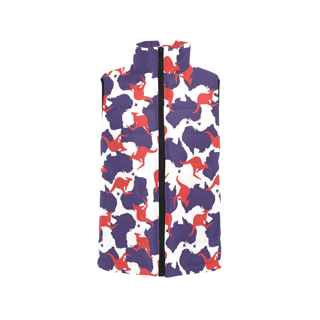 Kangaroo Australian pattern Men's Padded Vest