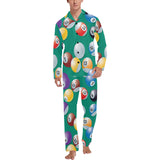Billiard Ball Pattern Print Design 01 Men's Long Pajama Set