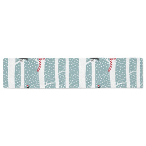 Crows christmas hat scarf Table Runner