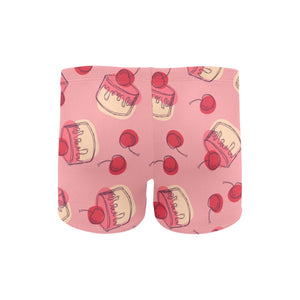 Cake cherry pattern Men's Swimming Trunks