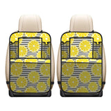 slice of lemon design pattern Car Seat Back Organizer