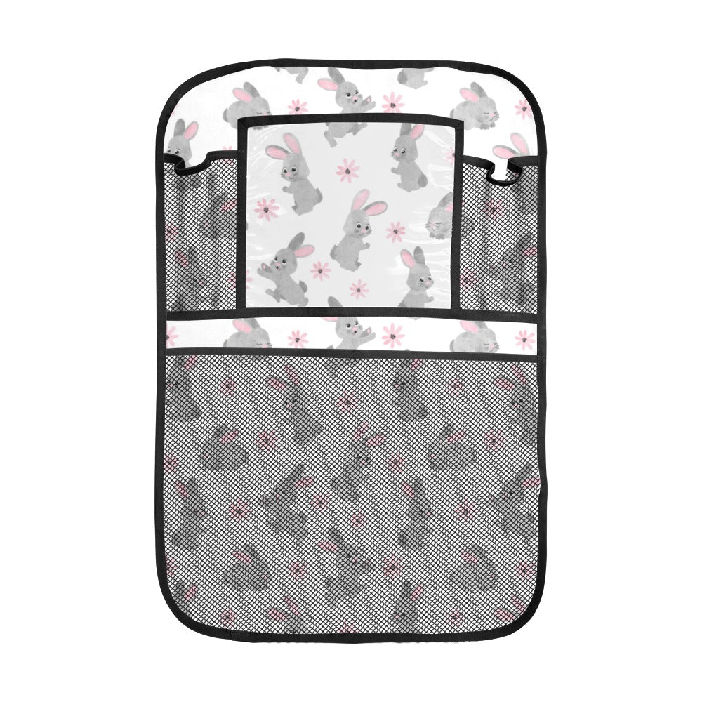Watercolor cute rabbit pattern Car Seat Back Organizer