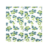 blueberry white background Gauze Curtain