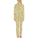 Popcorn Pattern Print Design 03 Women's Long Pajama Set