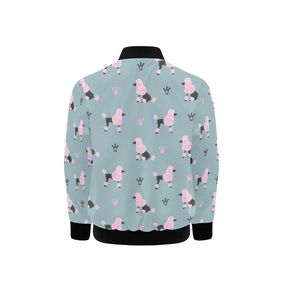 poodle dog pattern Kids' Boys' Girls' Bomber Jacket
