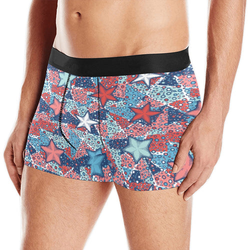 Hand drawn colorful starfish Men's All Over Print Boxer Briefs Men's Underwear