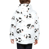 Cute cows pattern Kids' Boys' Girls' Padded Hooded Jacket