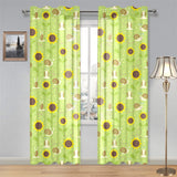 Snail Pattern Print Design 01 Gauze Curtain