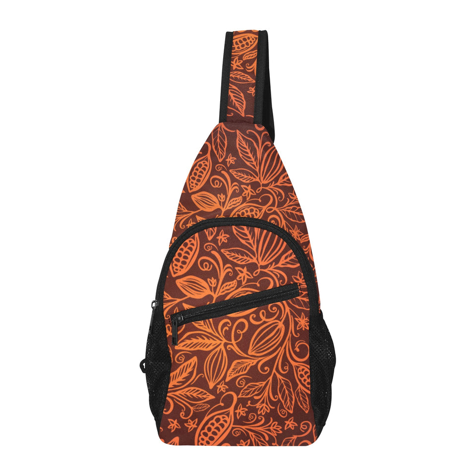 cacao beans tribal polynesian pattern All Over Print Chest Bag