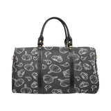 Garlic pattern black background Travel Bag