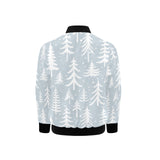 Christmas tree winter forest pattern Kids' Boys' Girls' Bomber Jacket