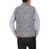 Ostrich Pattern Print Design 01 Men's Padded Vest