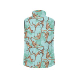 Monkey Palm tree background Men's Padded Vest