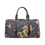 Gold dragon pattern Travel Bag