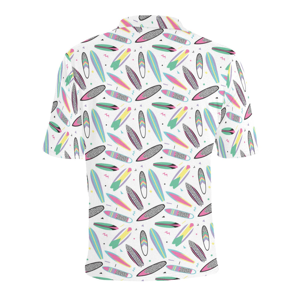 Surfboard Pattern Print Design 04 Men's All Over Print Polo Shirt