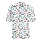 Surfboard Pattern Print Design 04 Men's All Over Print Polo Shirt