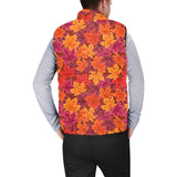Autumn maple leaf pattern Men's Padded Vest