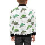 Chameleon lizard pattern Kids' Boys' Girls' Bomber Jacket