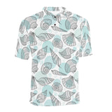 Shell polynesian tribal Men's All Over Print Polo Shirt