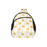 Pancake Pattern Print Design 05 All Over Print Chest Bag