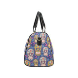 Sugar skull flower pattern Travel Bag