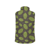 Hop pattern black background Men's Padded Vest