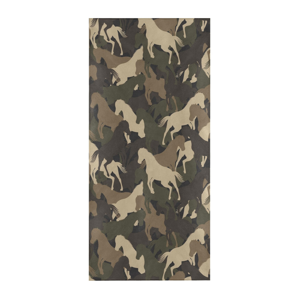 Horse Camouflage Pattern Beach Towel