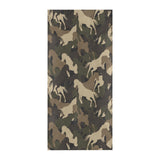 Horse Camouflage Pattern Beach Towel