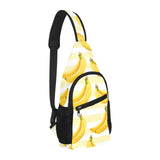 Banana pattern blackground All Over Print Chest Bag