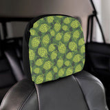 Hop pattern Hop cone background Car Headrest Cover