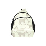 Little young goat pattern All Over Print Chest Bag