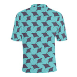 Stingray Pattern Print Design 02 Men's All Over Print Polo Shirt