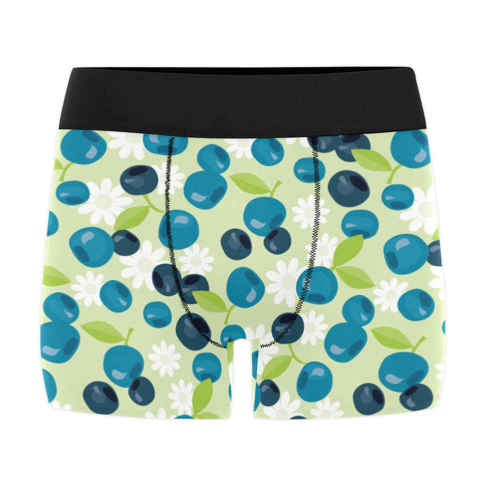 blueberry flower pattern Men's All Over Print Boxer Briefs Men's Underwear