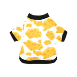 Cheese slice pattern All Over Print Pet Dog Round Neck Fuzzy Shirt