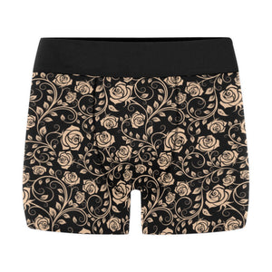 Rose Pattern Print Design 04 Men's All Over Print Boxer Briefs Men's Underwear