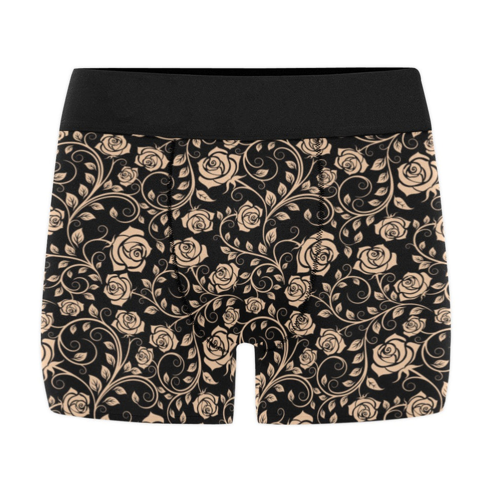 Rose Pattern Print Design 04 Men's All Over Print Boxer Briefs Men's Underwear