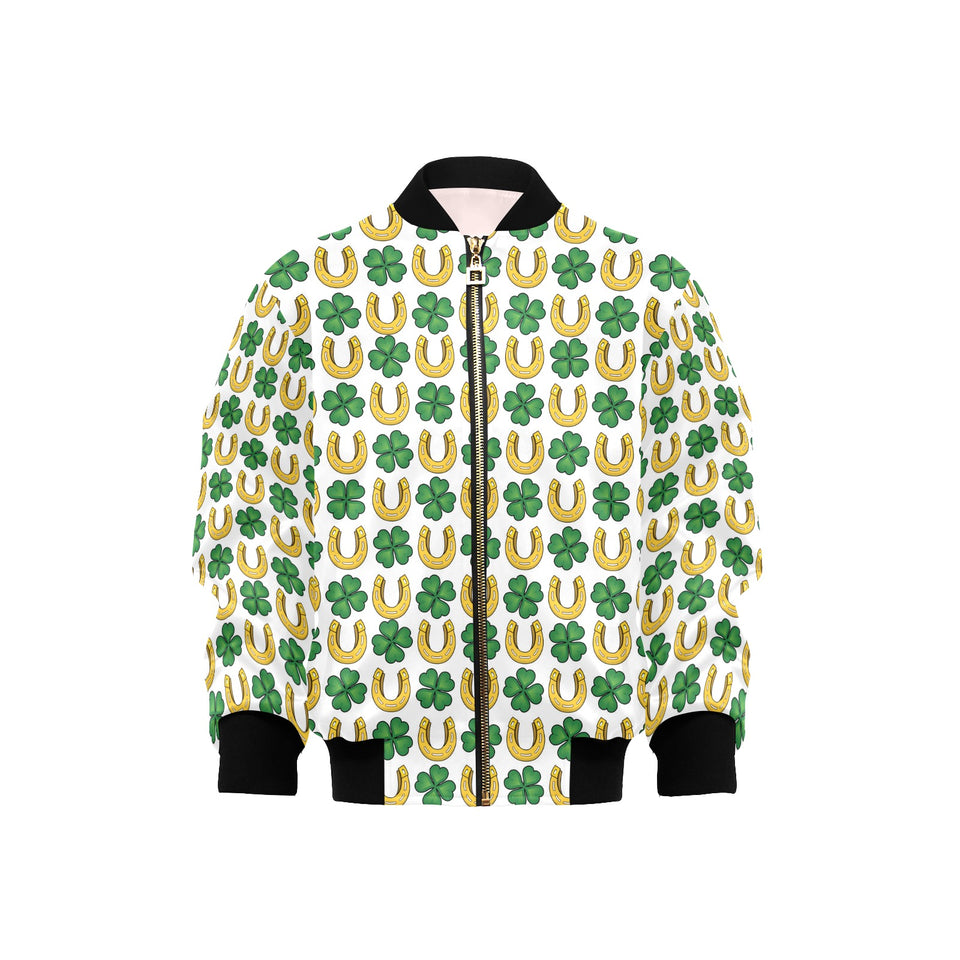 Horseshoes Pattern Print Design 04 Kids' Boys' Girls' Bomber Jacket