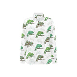 Chameleon lizard pattern Women's Long Sleeve Polo Shirt