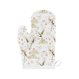 Beautiful Japanese cranes pattern Heat Resistant Oven Mitts
